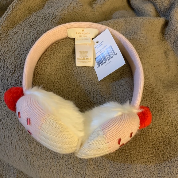 Kate Spade Women's Cupcake Earmuffs, Cream/Pink. - Picture 11 of 12